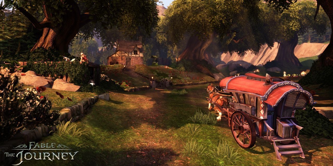 Fable The Journey: Seren and Gabirel riding across Albion