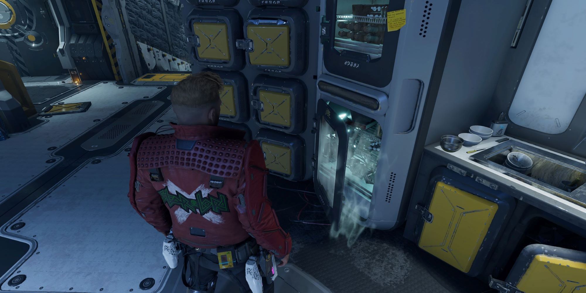 Guardians Of The Galaxy Fridge Door Open On Milano.