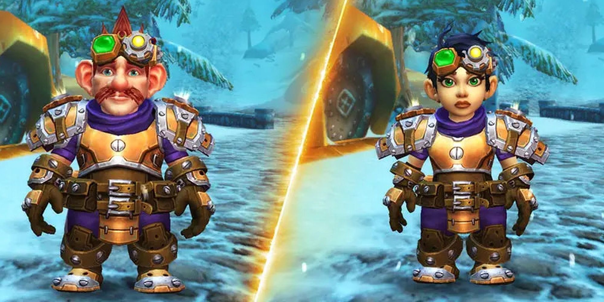 Male and Female Gnomes in World of Warcraft