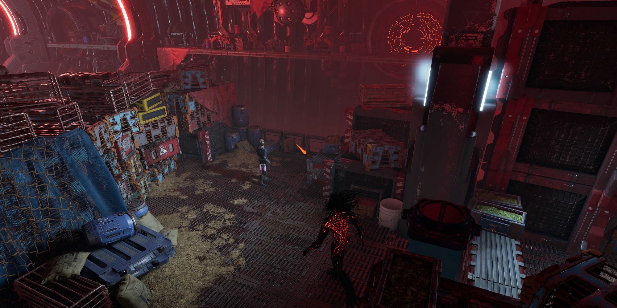 Star-Lord and Groot Finding Archive During Lady Hellbender Drone Chase