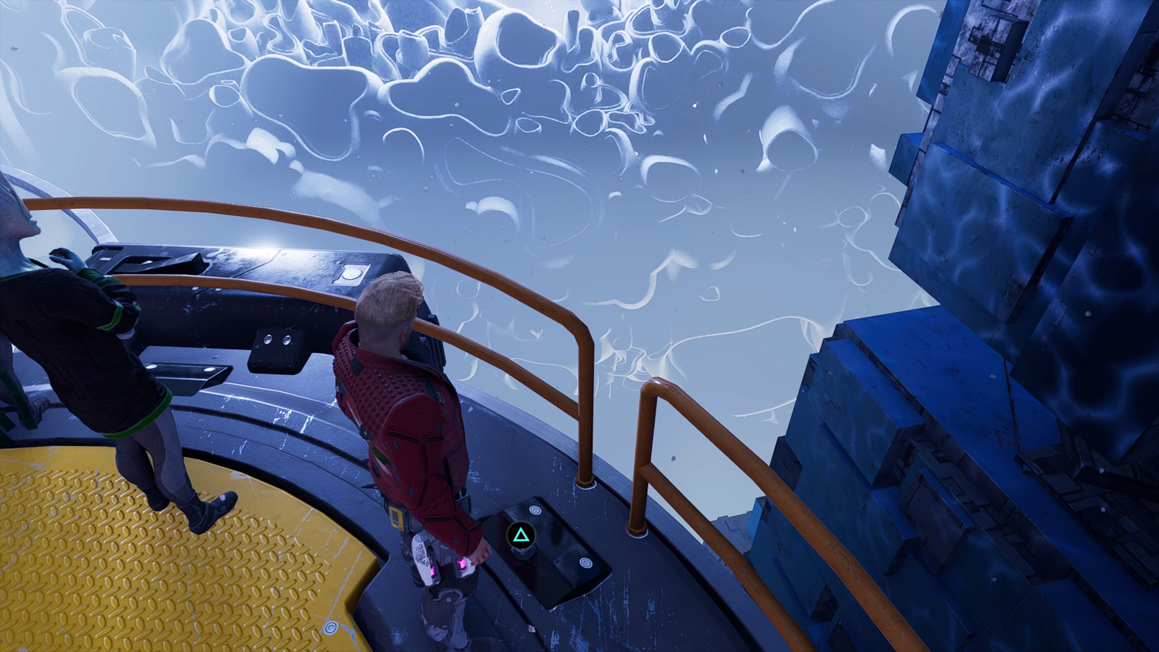 Star-Lord On Top Of Archive With Triangle Prompt