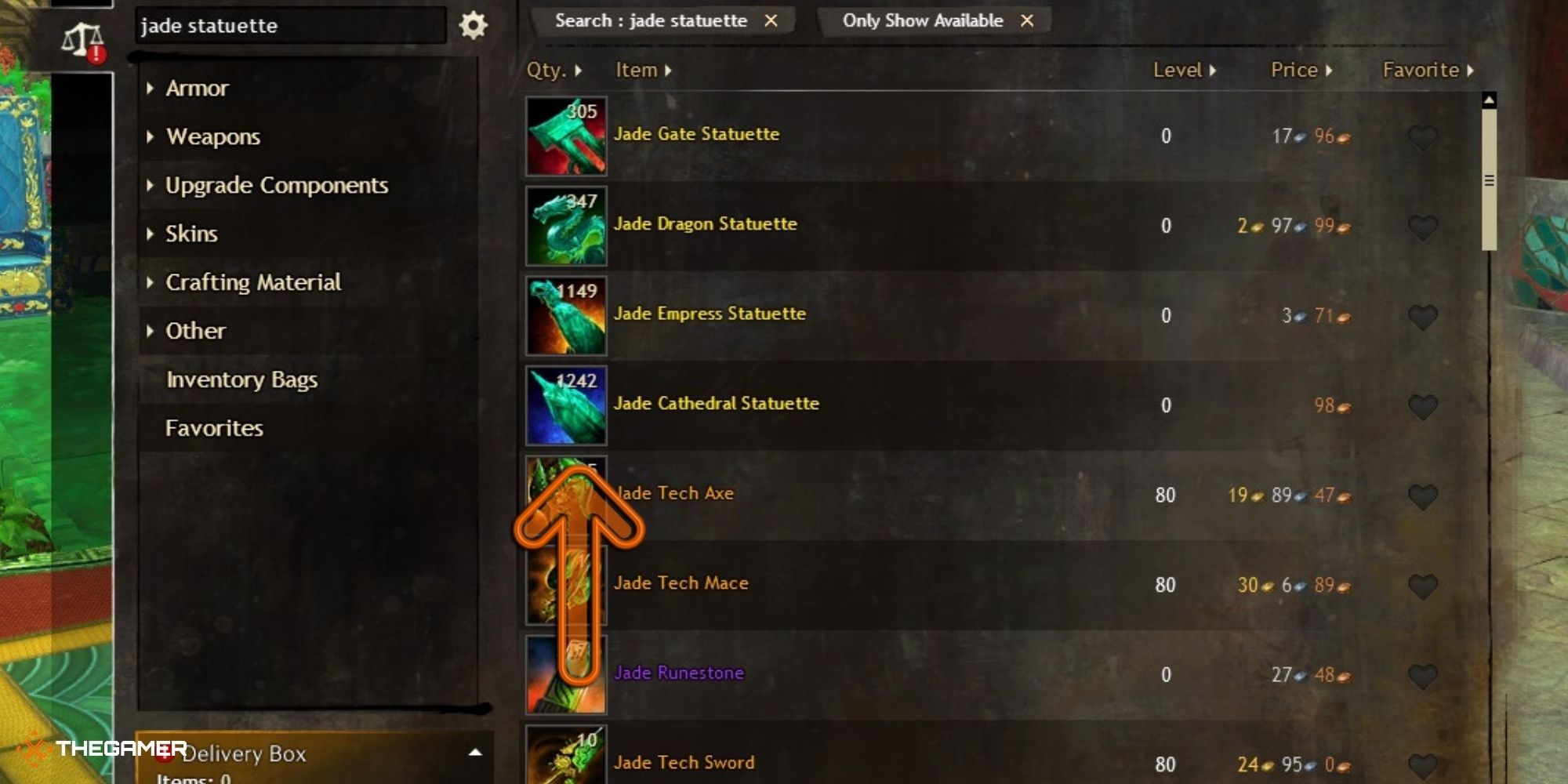 Guild Wars 2 End of Dragons - Jade statuettes on the trading post