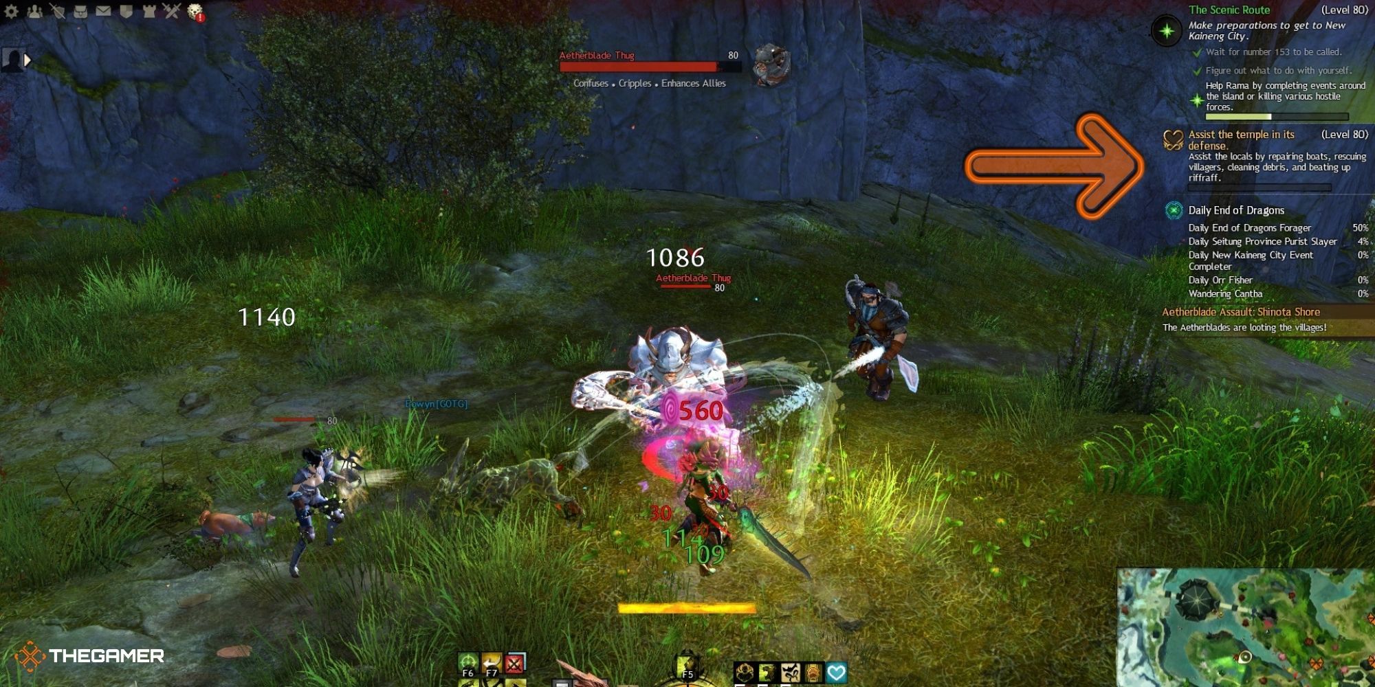 Guild Wars 2 End of Dragons - fighting aetherblades (1)