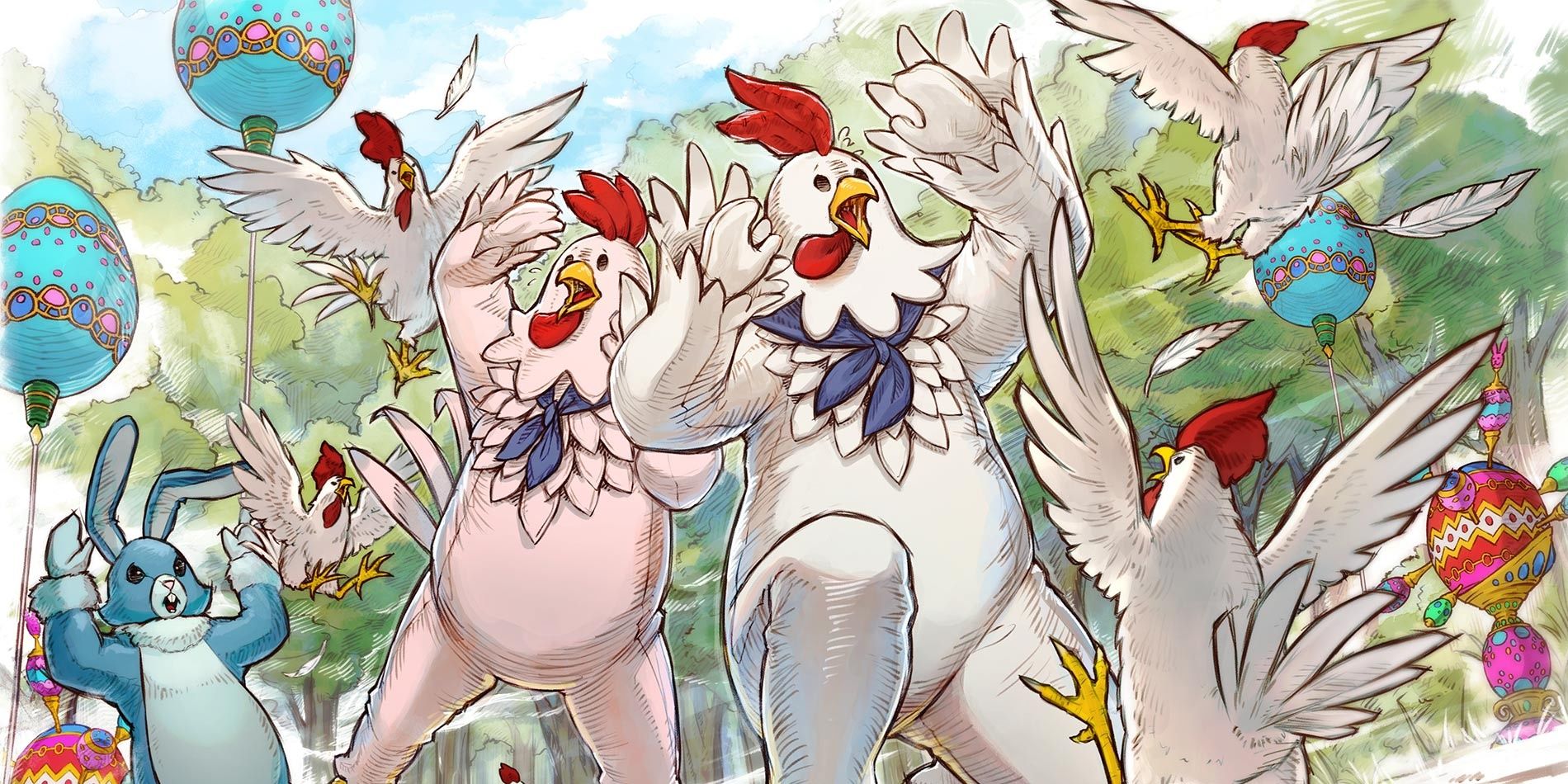 Promotional Art for Final Fantasy 14's Hatching-Tide