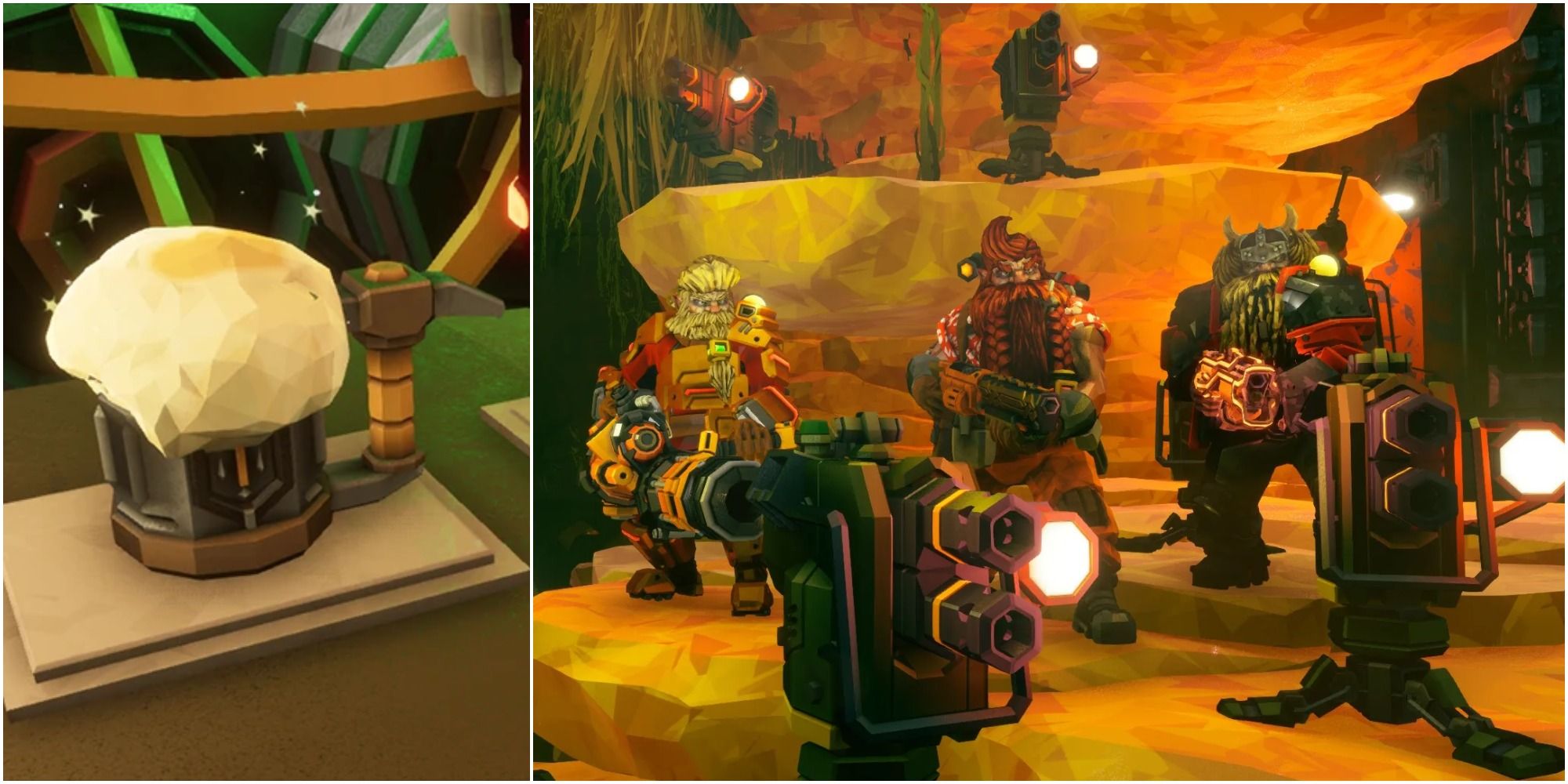 Deep Rock Galactic: Backbreaker Stout Beer And Mining Crew With Heavy Equipment