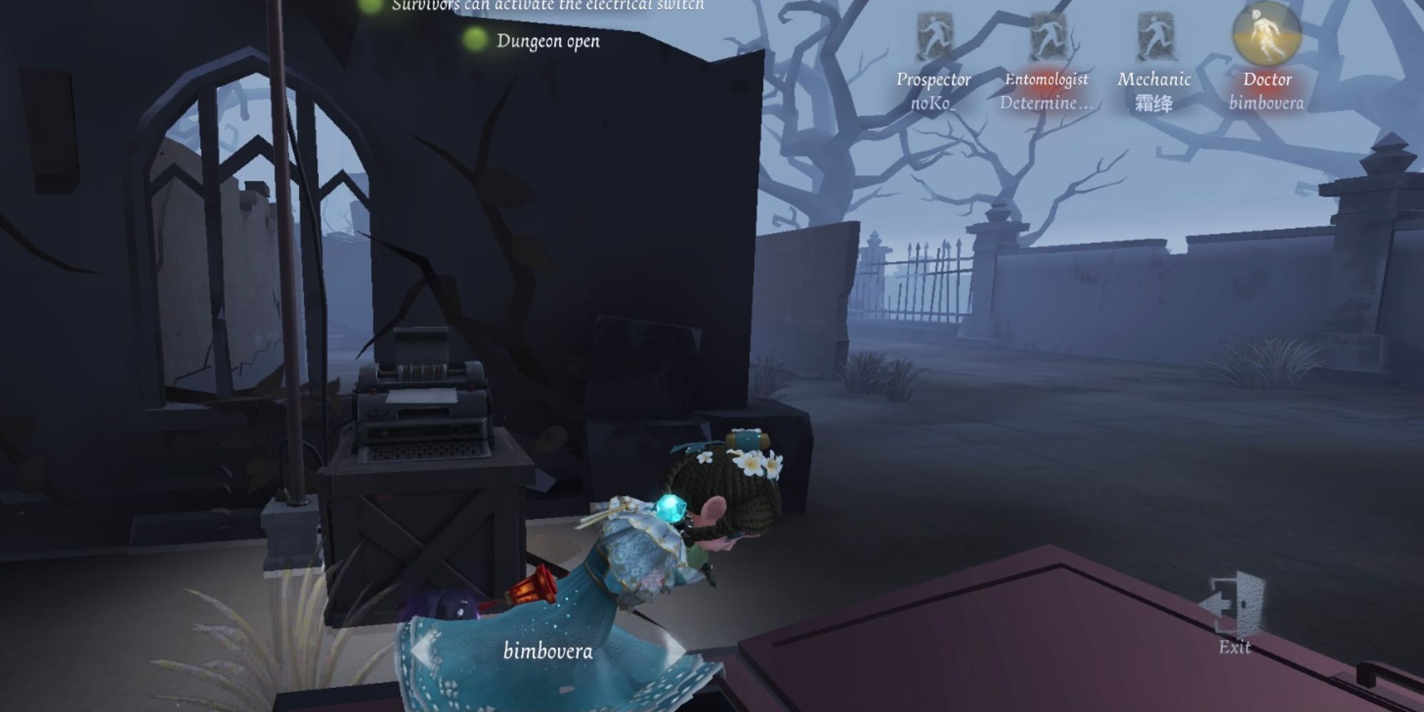 IV Identity V Dungeon Escape Location Red Church Survivor