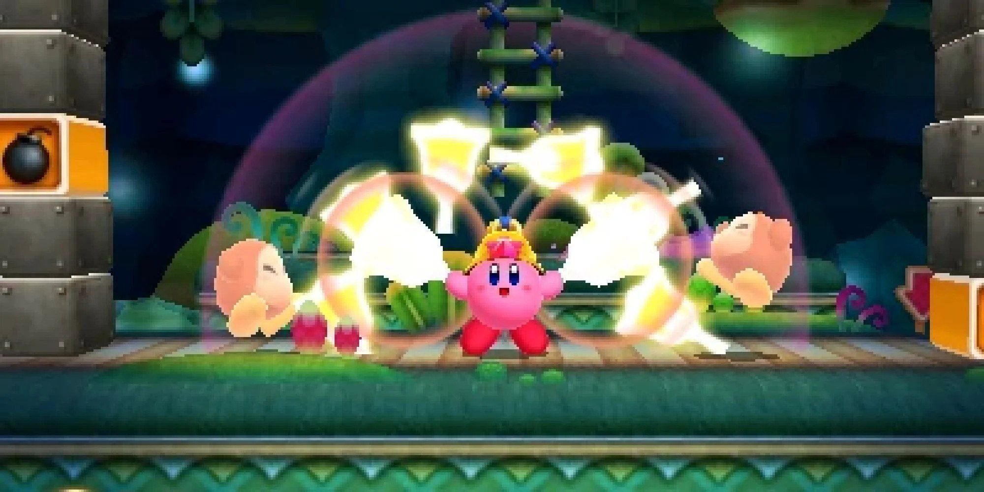 Kirby's Bell Ability in Kirby Triple Deluxe