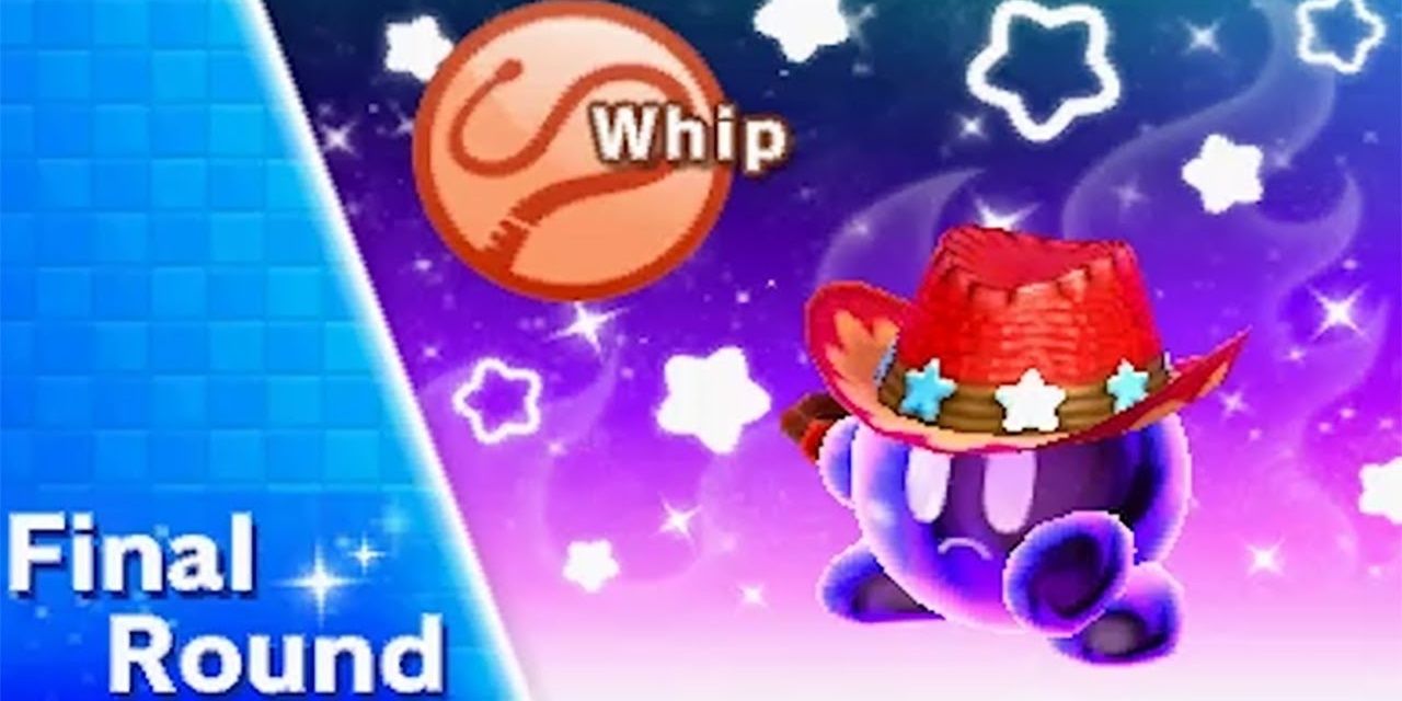 Kirby's Whip Ability in Kirby Fighters