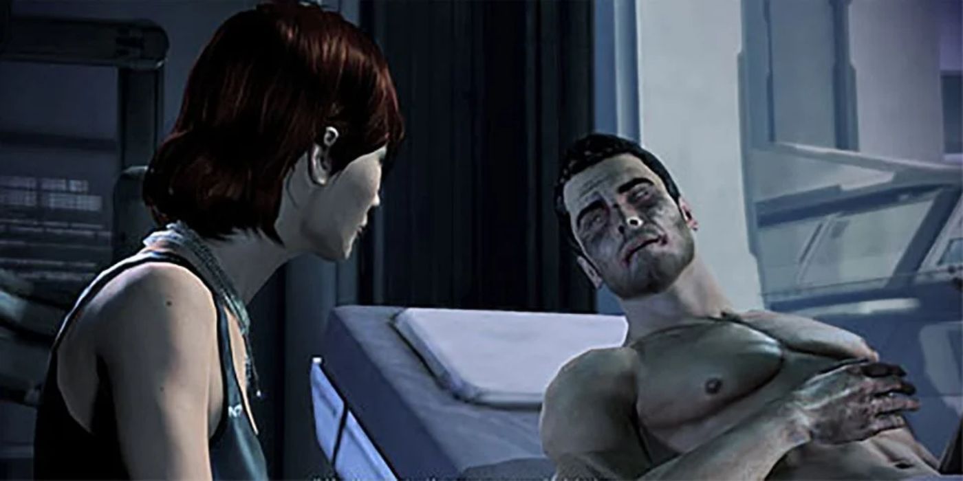 Shepard talks to Kaidan in the hospital, where they can call off a past relationship with him