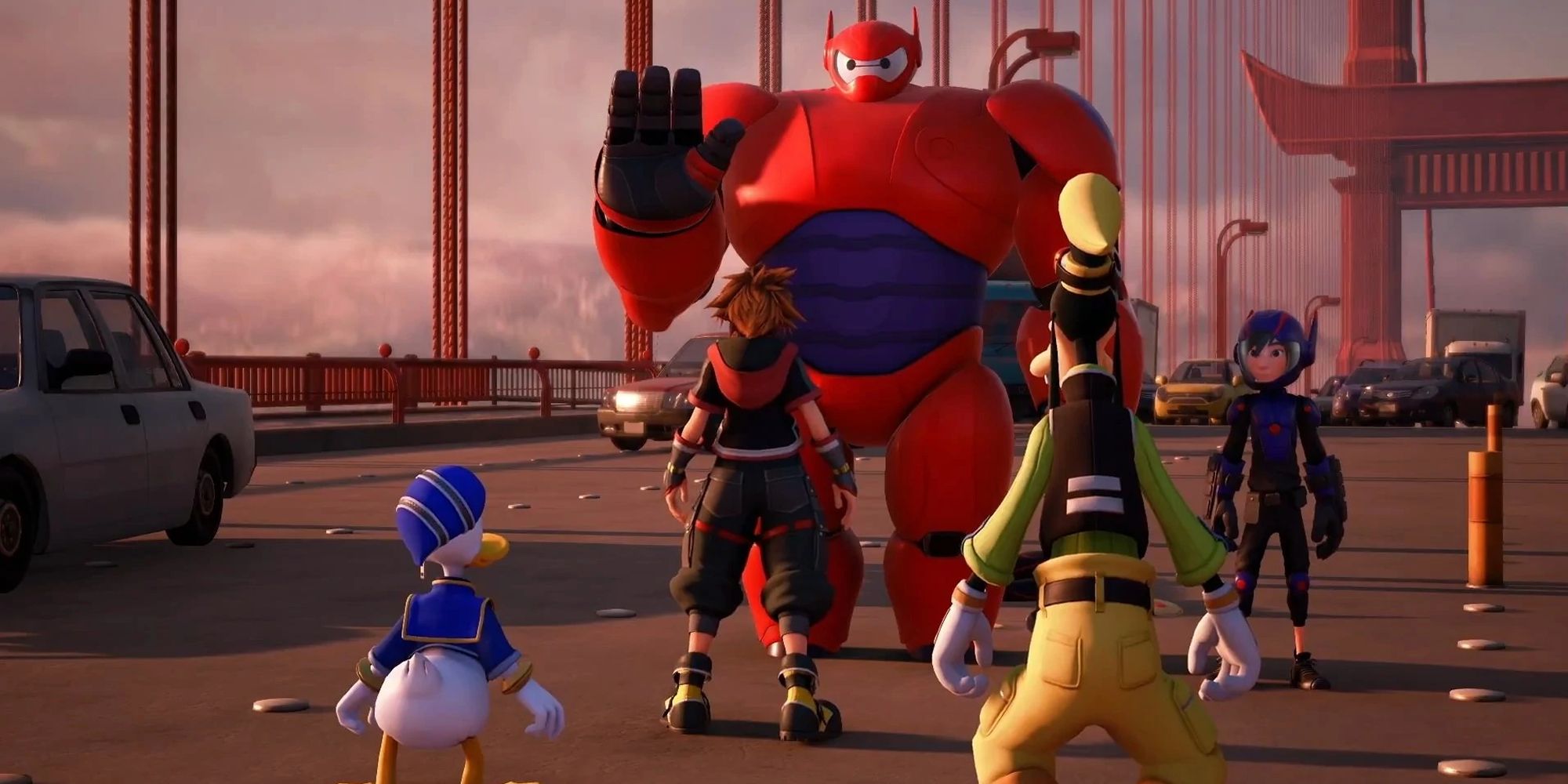 Sora And Friends Meet Baymax