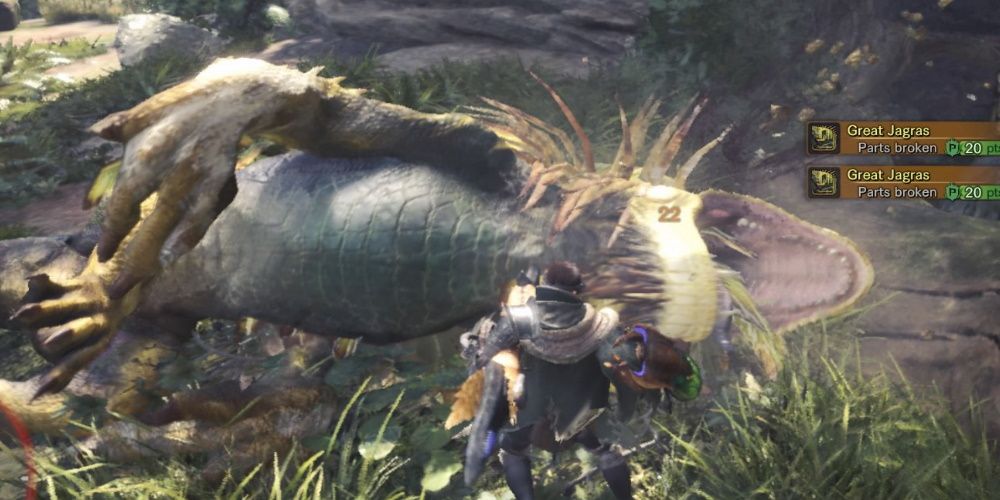 Monster Hunter, Carving Jagras Corpse