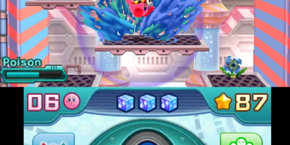 Poison Kirby Ability in Kirby: Planet Robobot