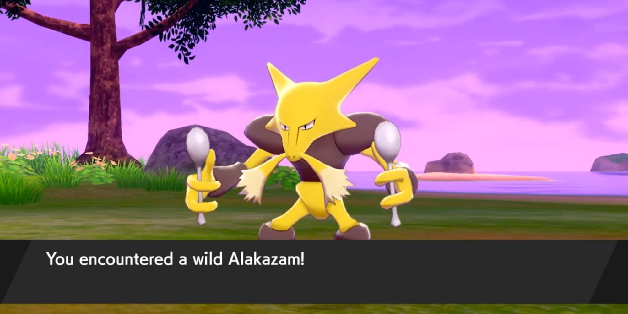 Pokemon Sword and Shield Screenshot Of Wild Alakazam