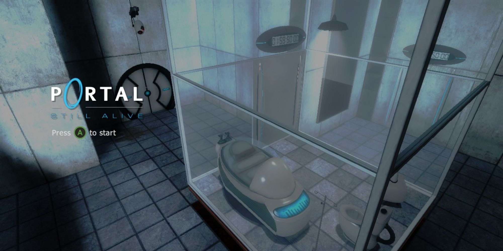 Portal Still Alive title screen beginning area