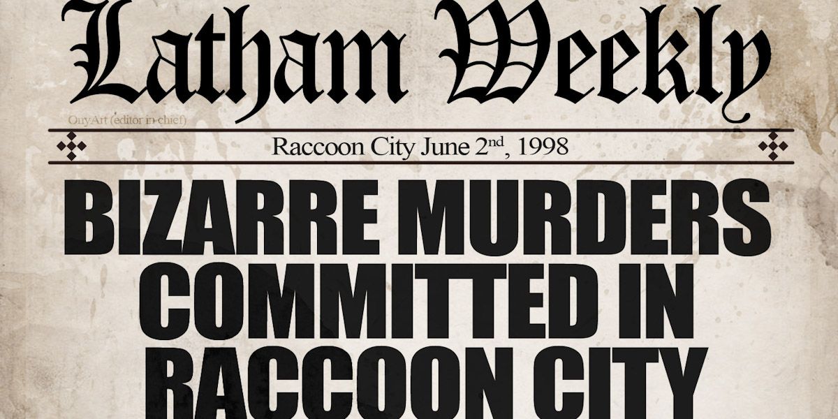screenshot of Raccoon City News Report Resident Evil
