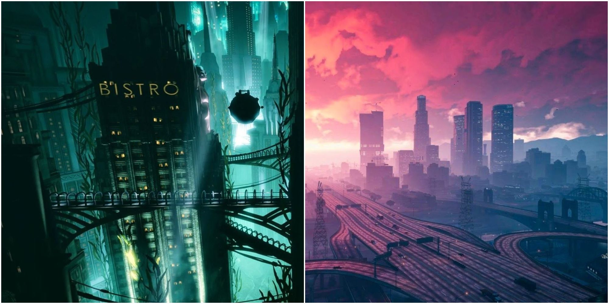 Rapture from BioShock and Los Santos from GTA V are two of the best cities in gaming.