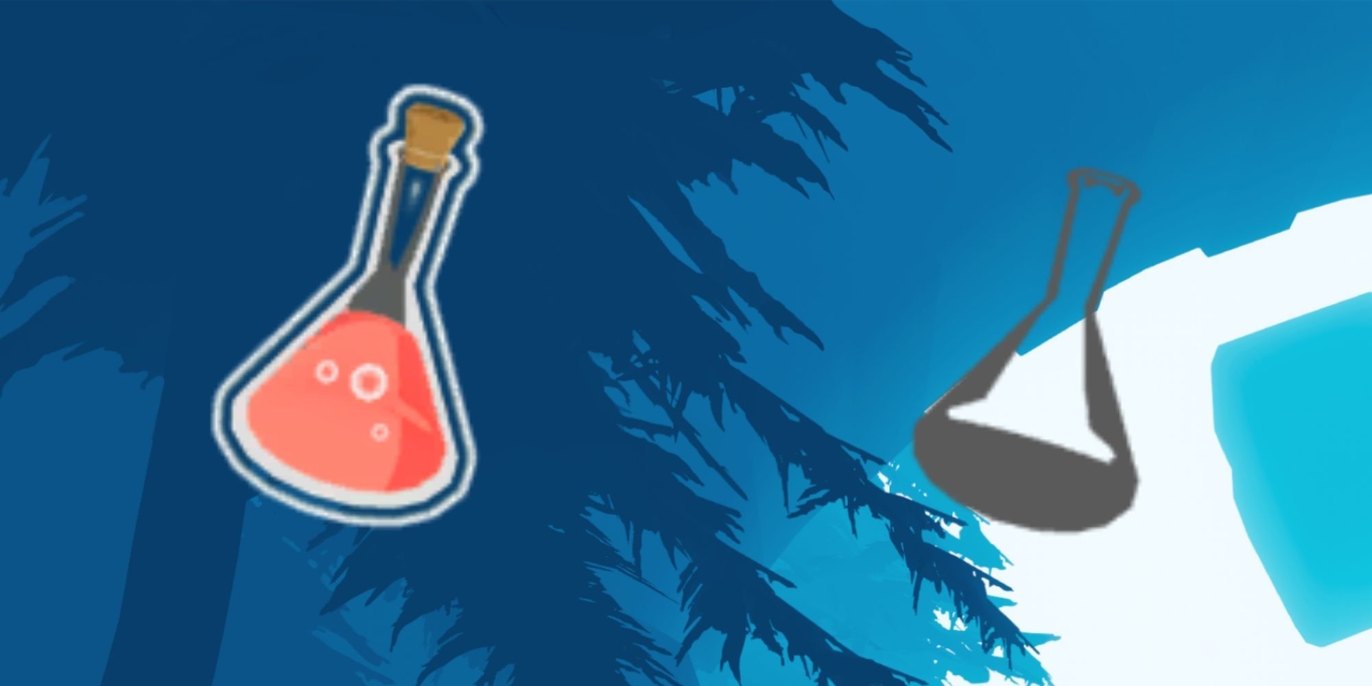 Risk of Rain 2 - Power Elixir symbol and empty bottle symbol 
