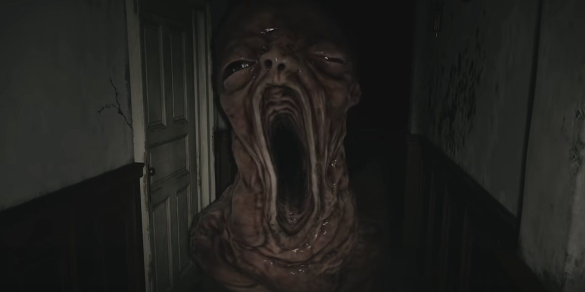Ethan runs from baby monster Resident Evil Village