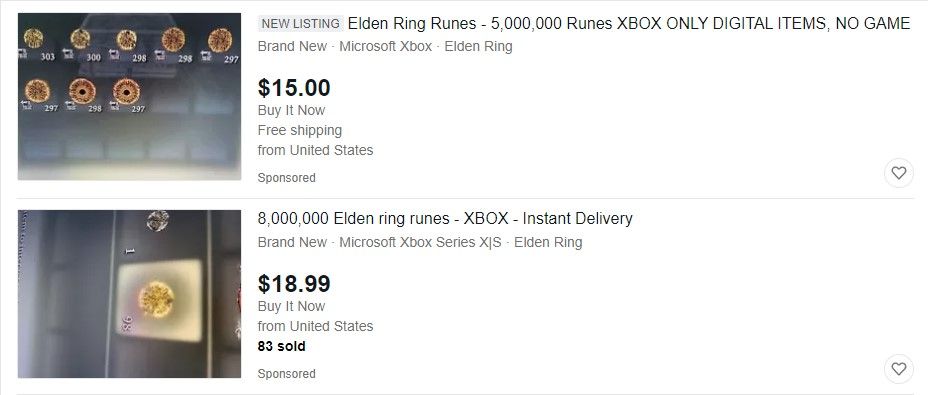 Elden Ring Runes eBay
