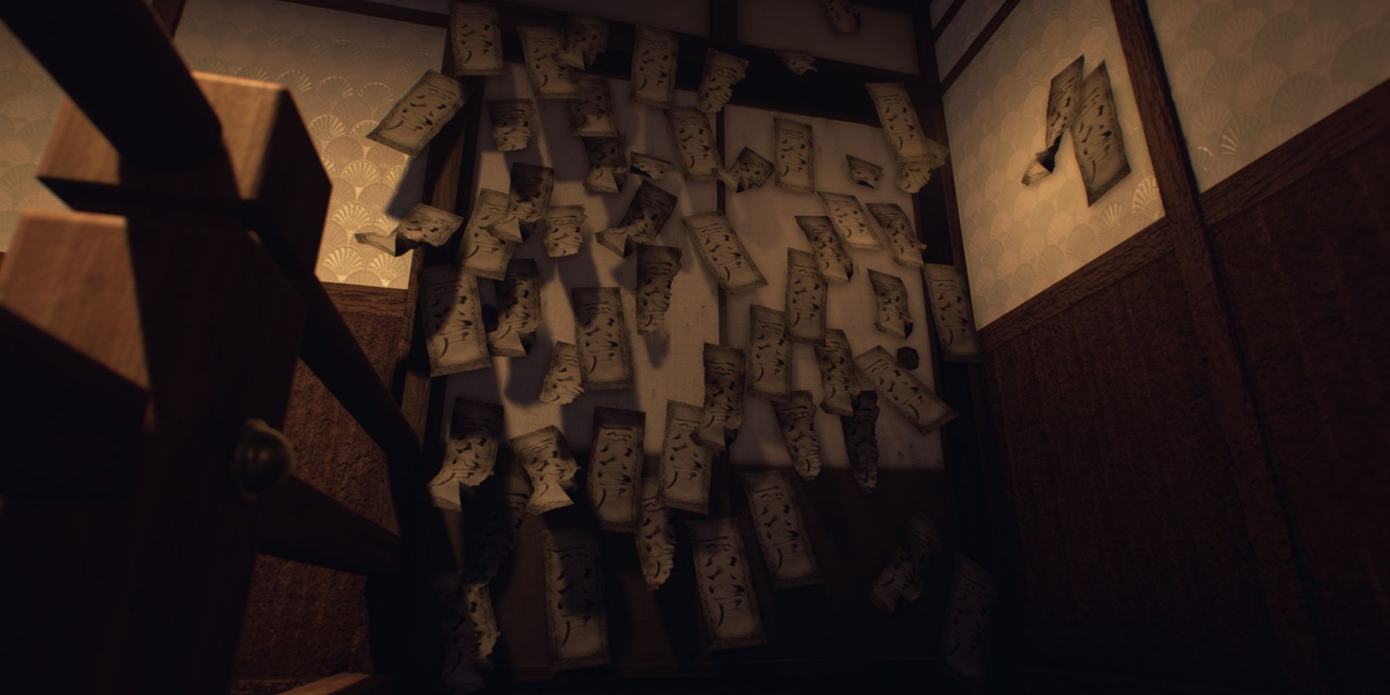 A Door Covered In Seals