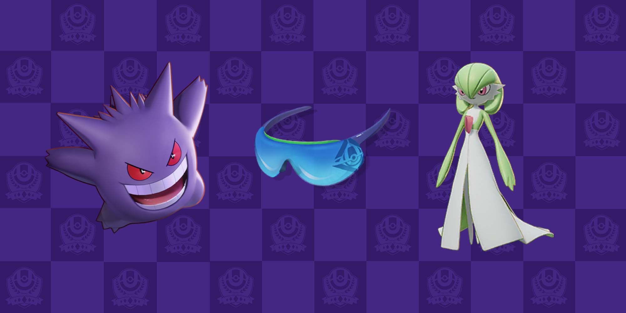 Gengar and Gardevoir with a Sp Atk Specs Held Item in Pokemon Unite
