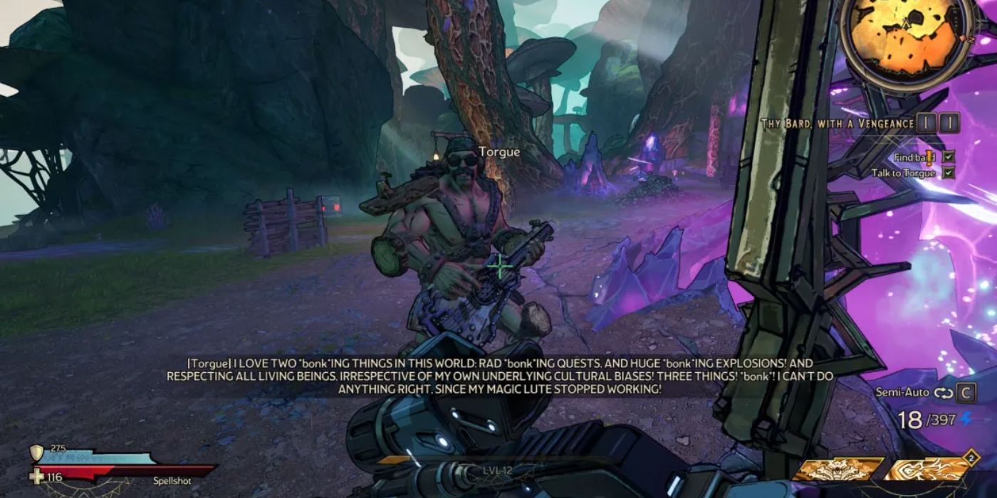 Talking to Torgue who is still censored