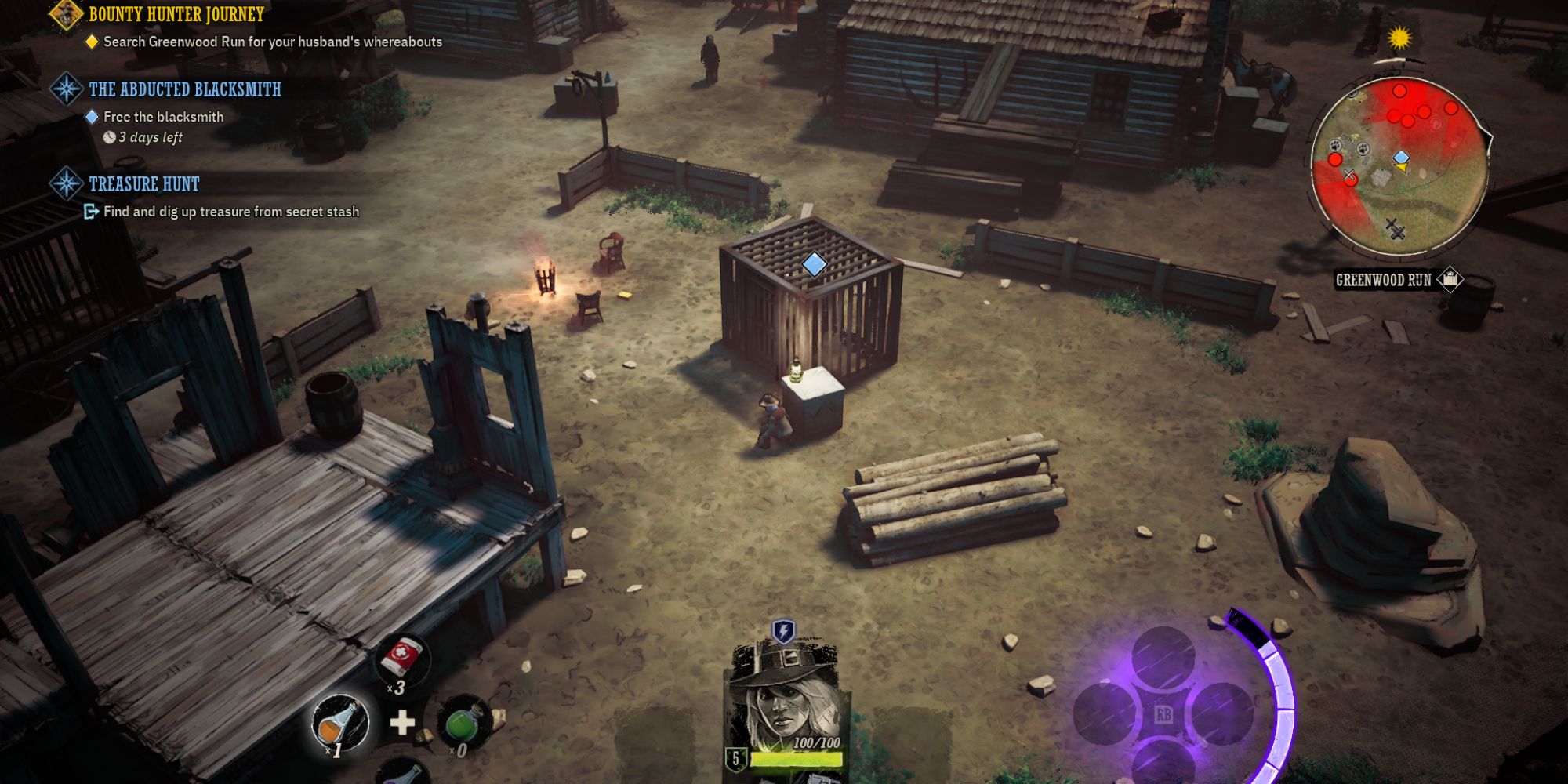The Weird West Screenshot Of Blacksmith In Cage