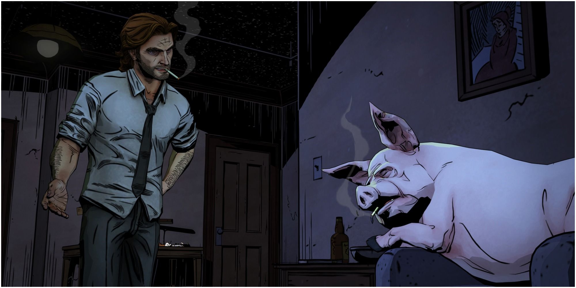 The Wolf Among Us Little Pig Smoking