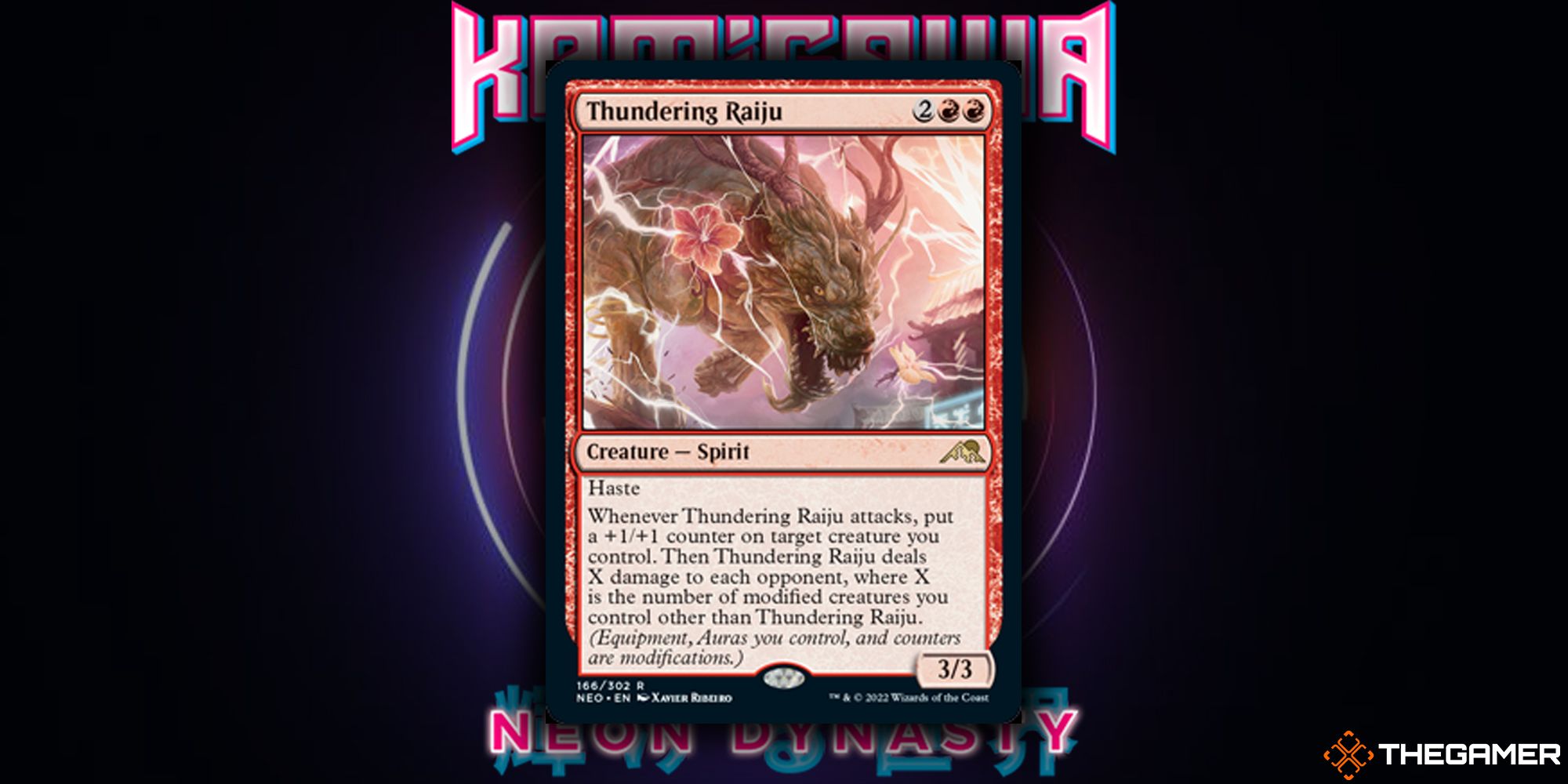 Thundering Raiju from Magic The Gathering