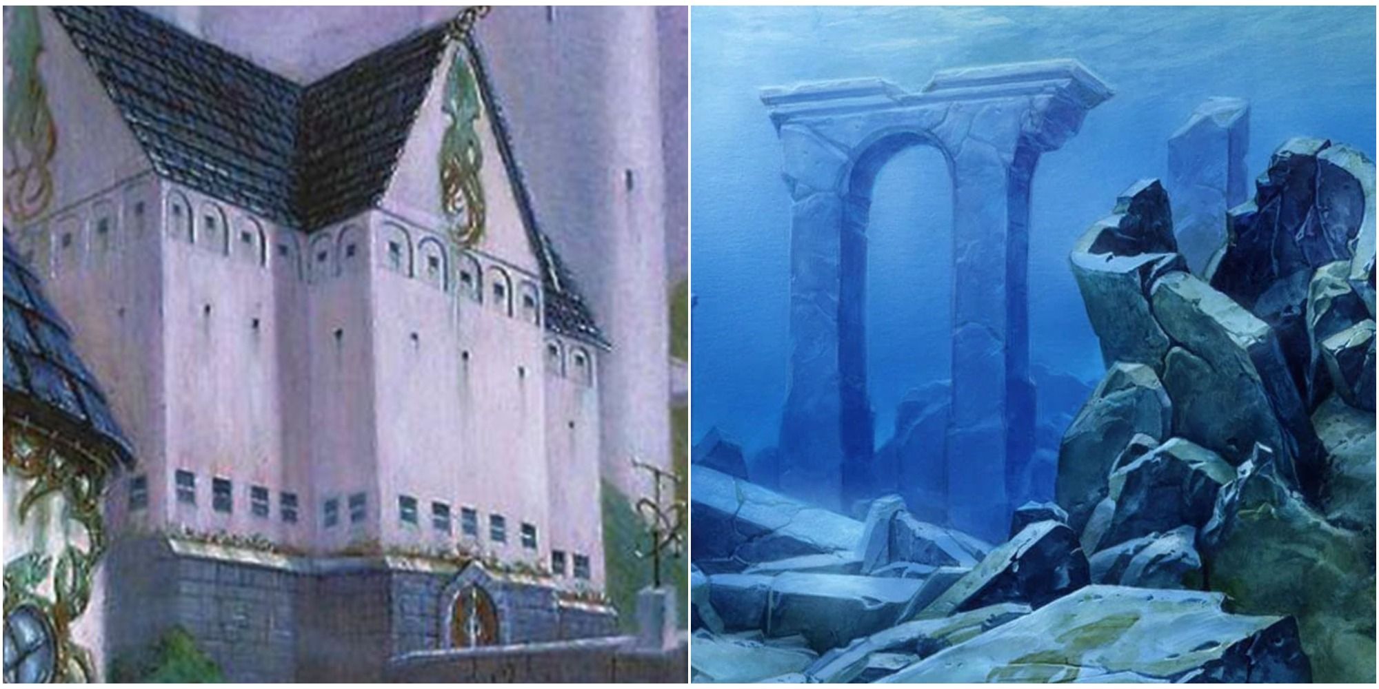 Tolarian Academy by Stephen Daniele and Academy Ruins by Zoltan Boros & Gabor Szikszai