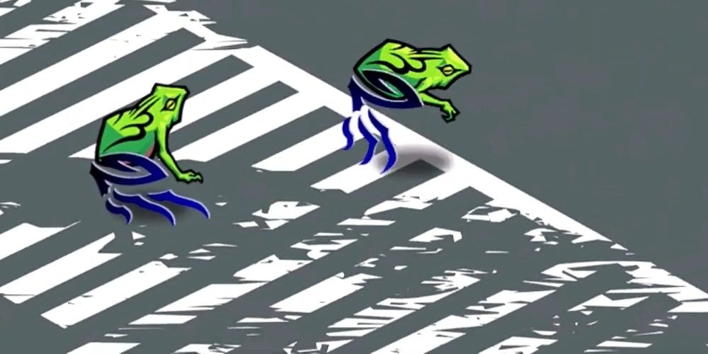 A screenshot of two Dixiefrogs in The World Ends with You.
