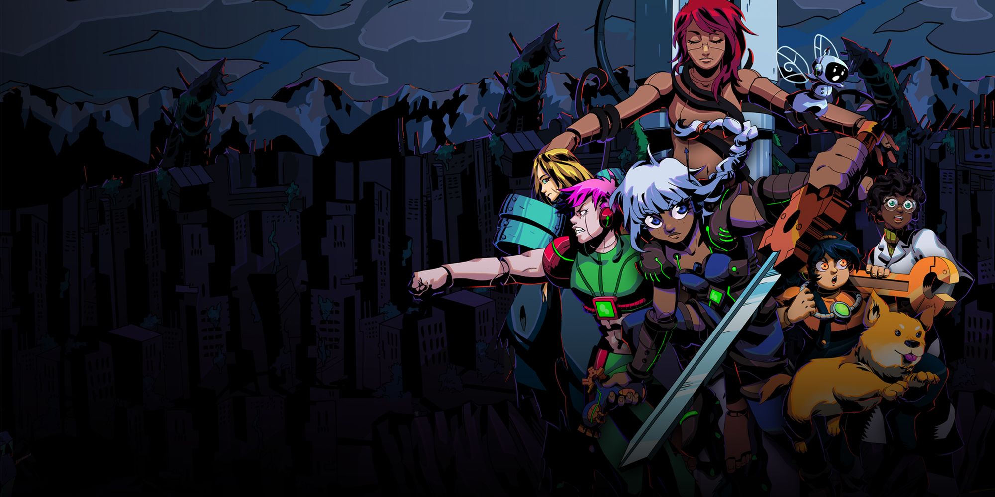 Unsighted - Cover Art Showing The Main Cast