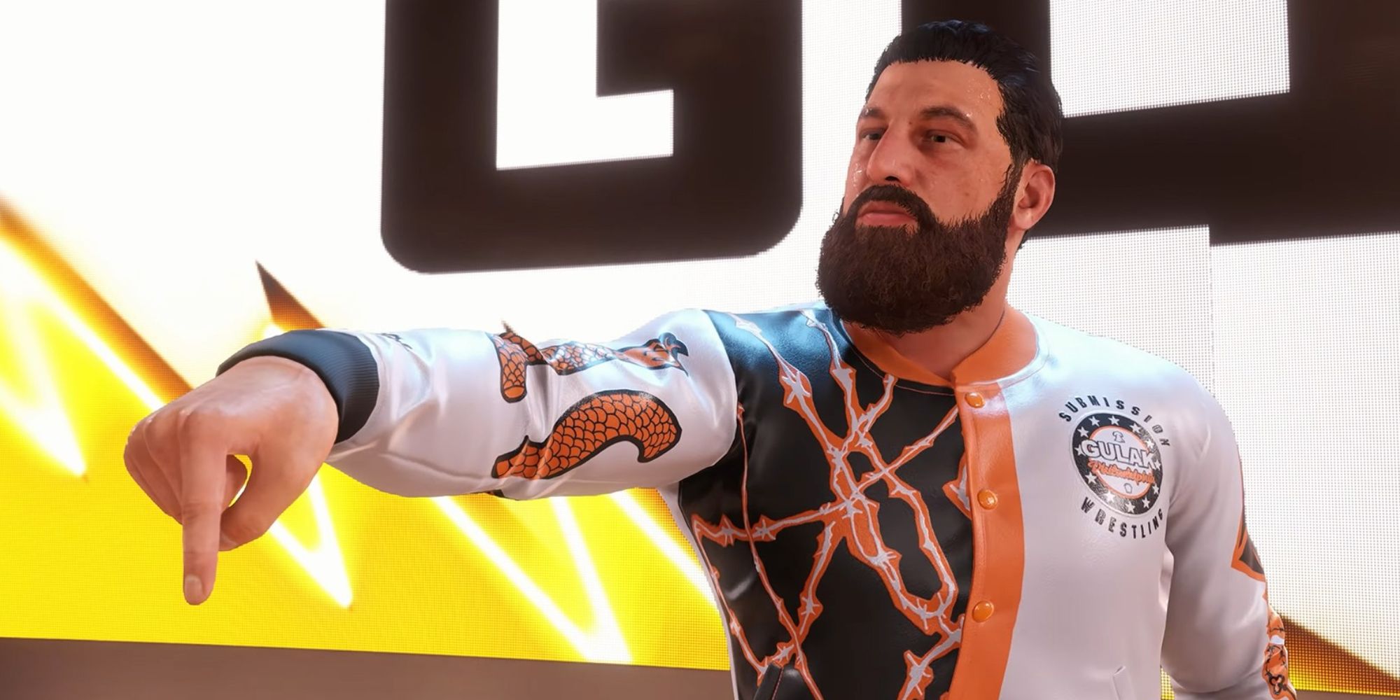 WWE 2K22 Screenshot Of Drew Gulak Entrance