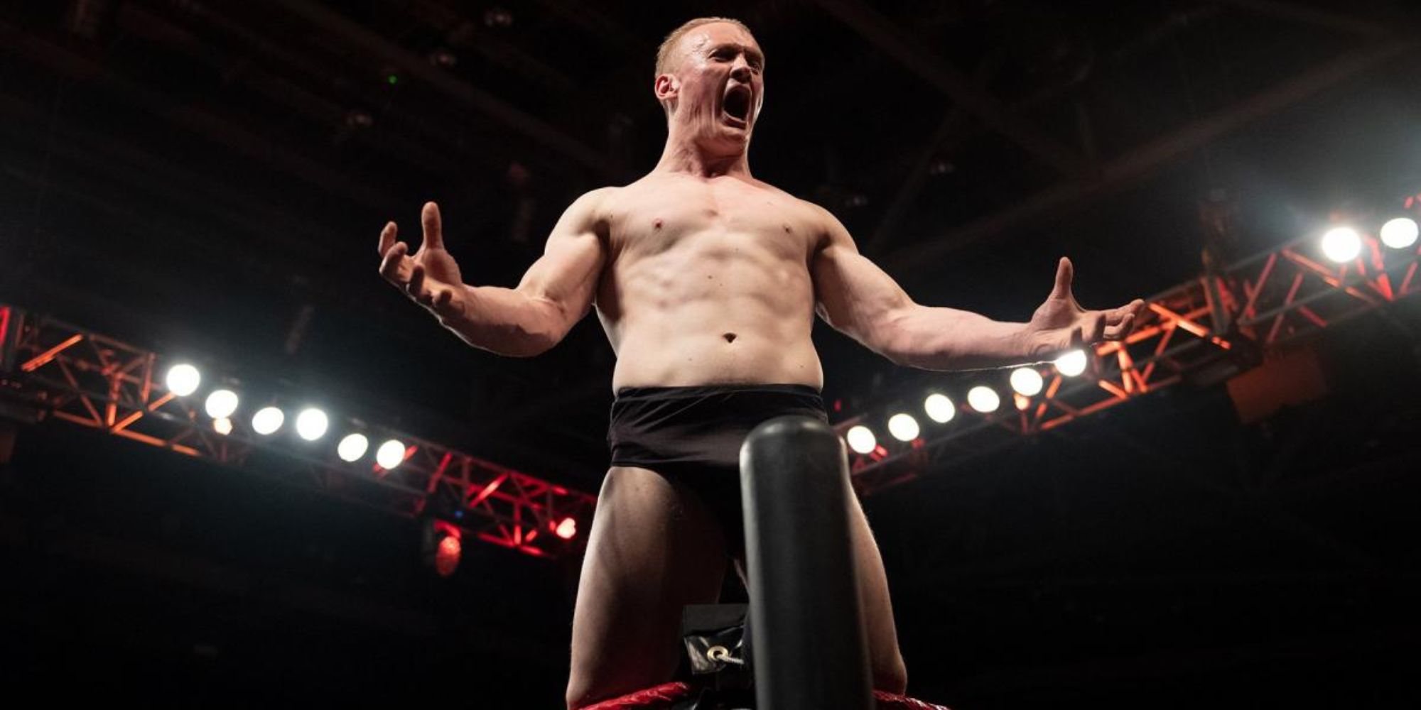 WWE NXT UK Shot Of Ilja Dragunov On Second Rope