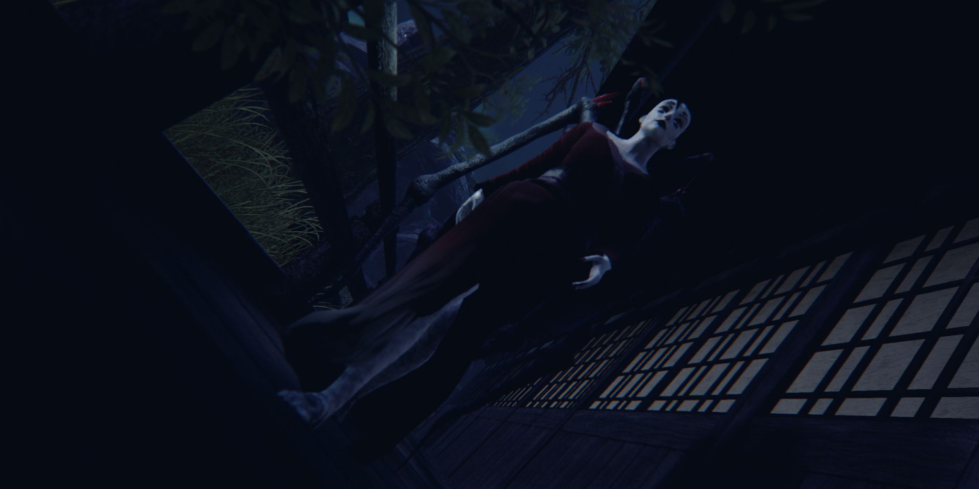 A Womanly Yokai Walks The Grounds