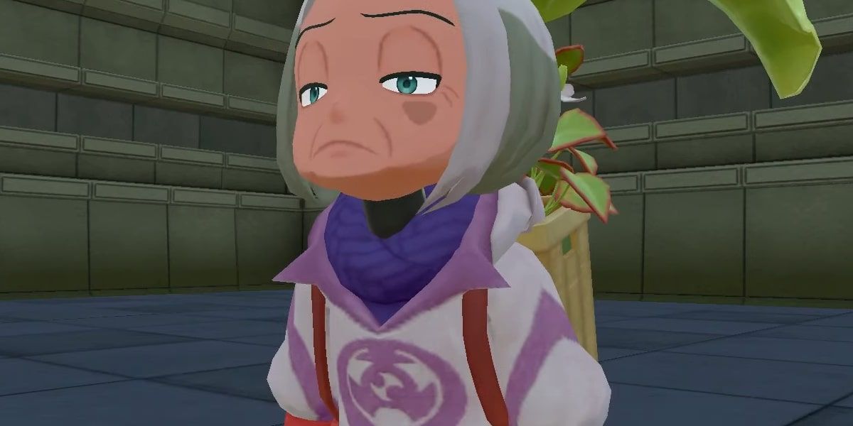A screenshot of Warden Calaba in Pokemon: Legends Arceus.