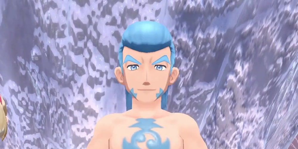 A screenshot of Warden Gaeric in Pokemon: Legends Arceus.