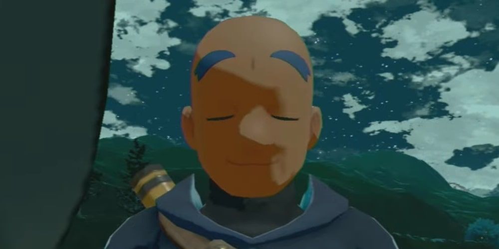 A screenshot of Warden Iscan in Pokemon: Legends Arceus.