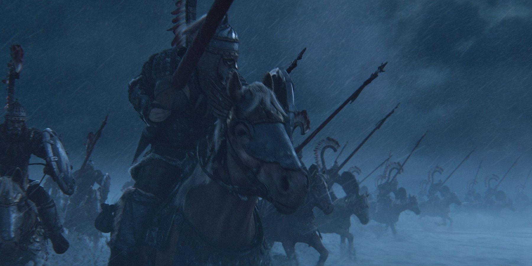 Warhammer Total War Kislev showing Winged Lancers