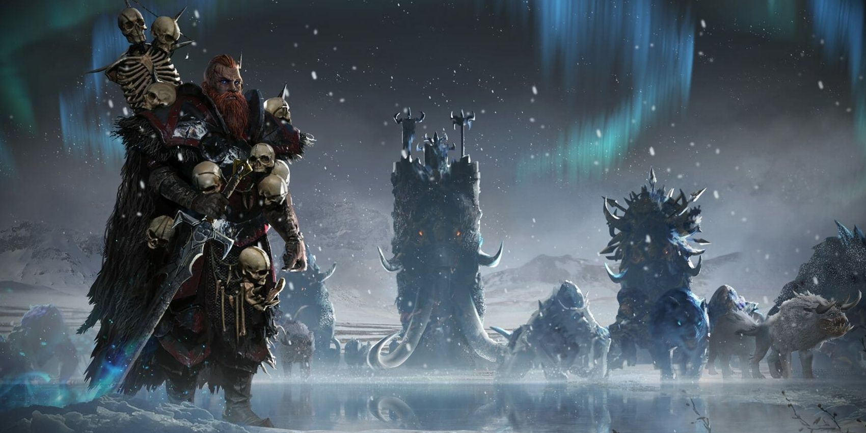 Warhammer Total War Norsca showing Wulfrik the Wanderer