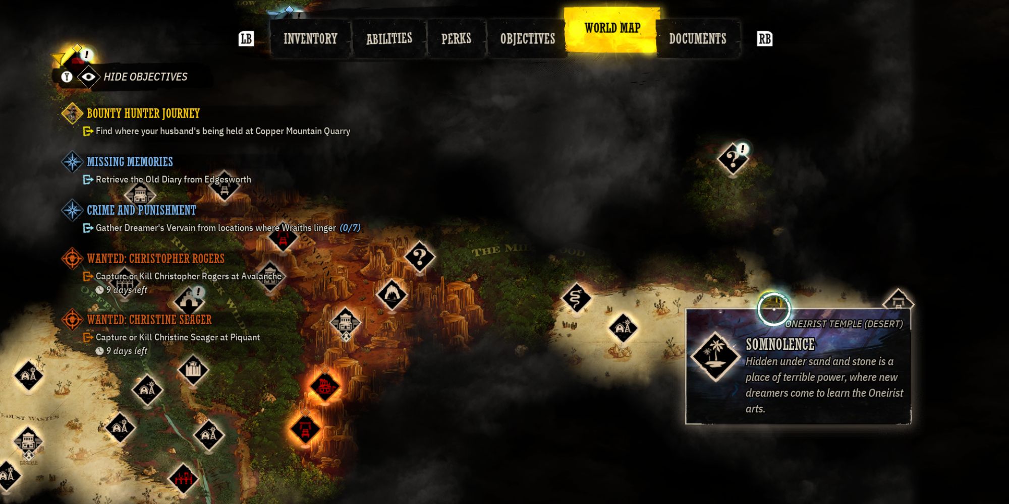 Weird West Screenshot Of Somnolence Map Location