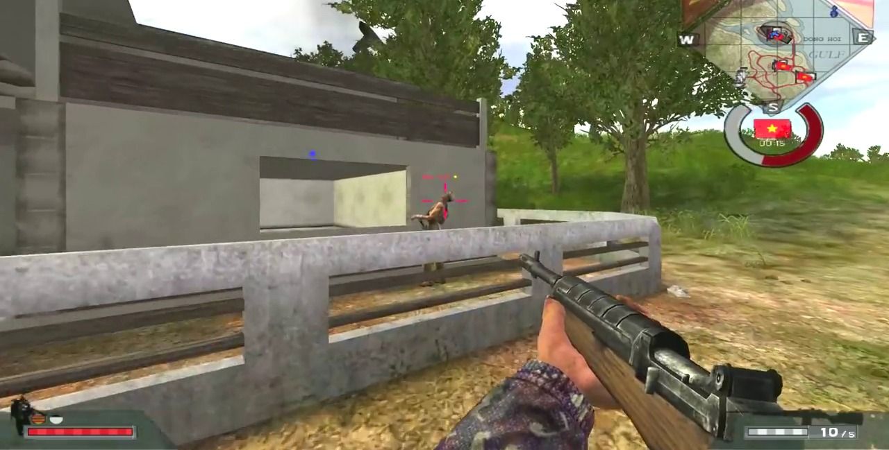 A screenshot showing gameplay in Battlefield Vietnam