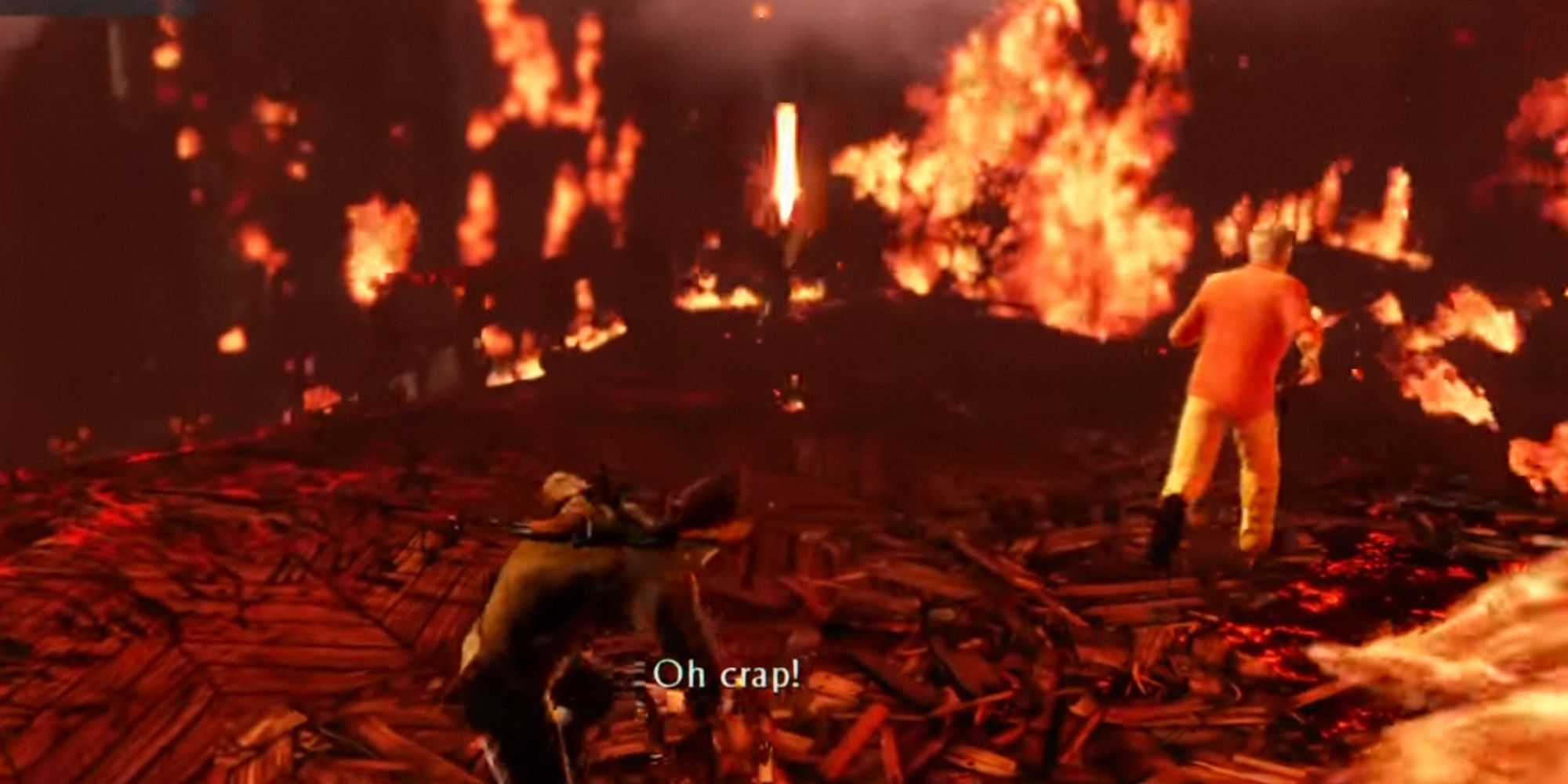 Uncharted chase sequence.