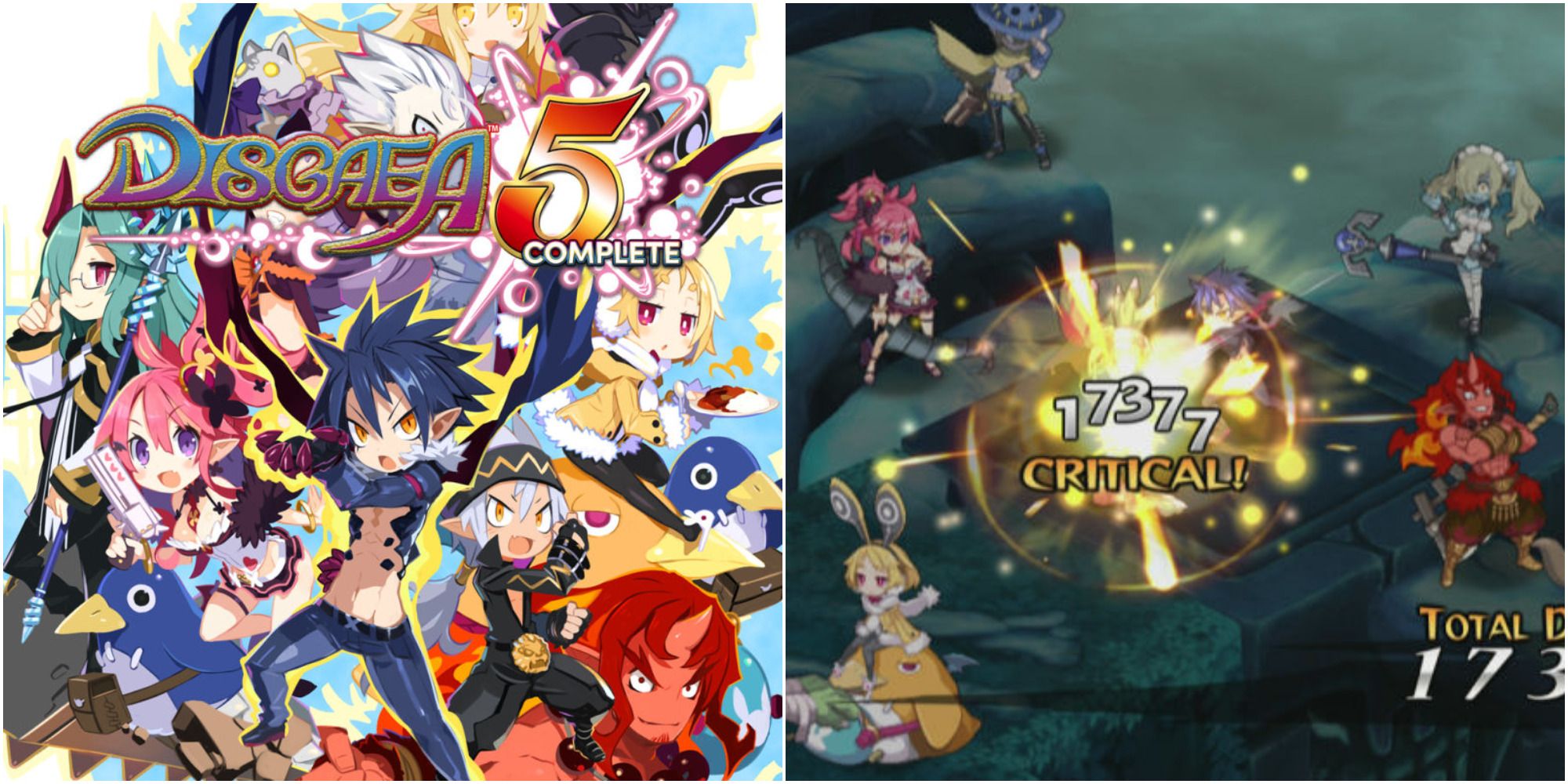 disgaea 5 complete cover art & gameplay