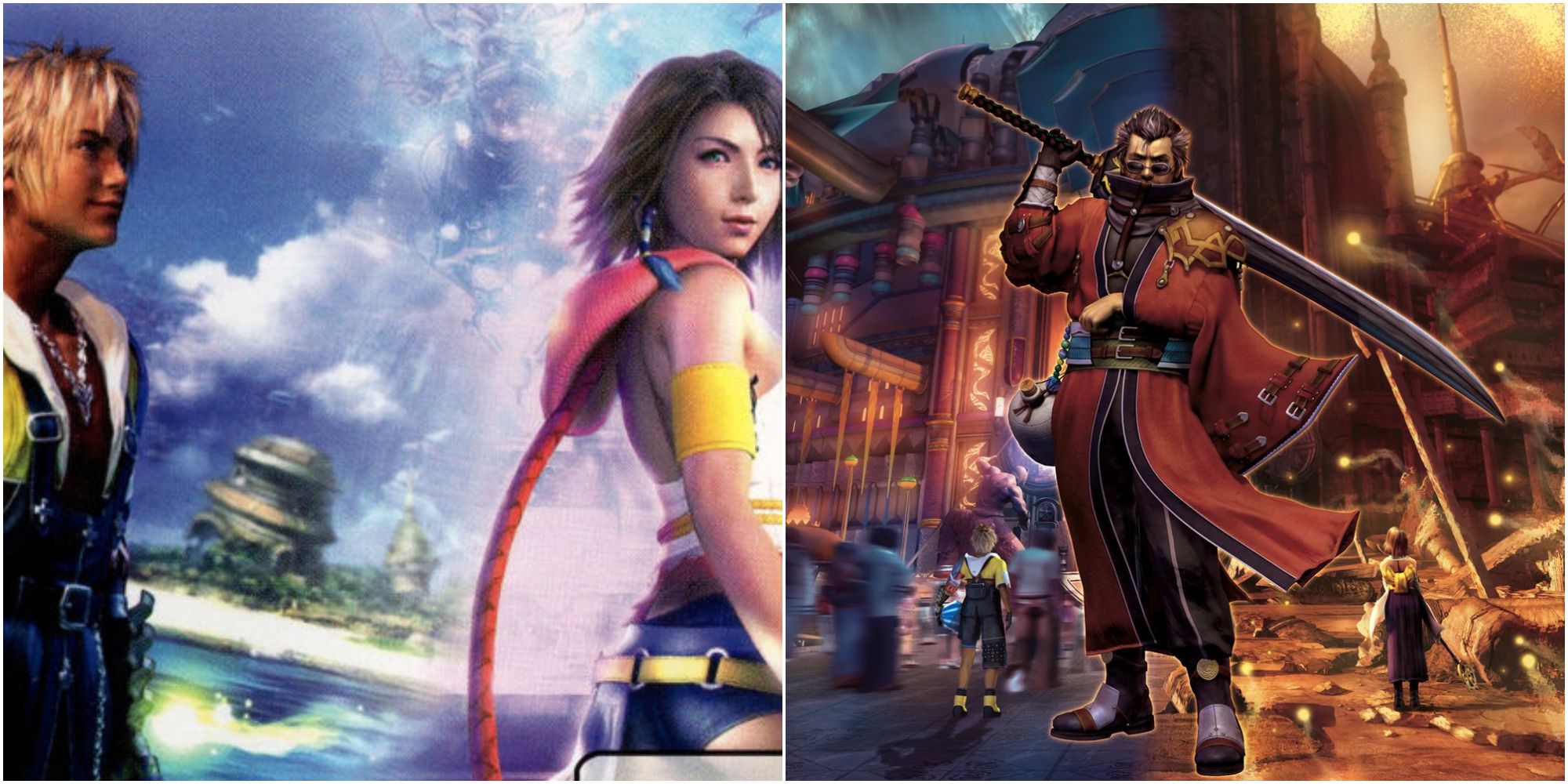 final fantasy x cover & auron art