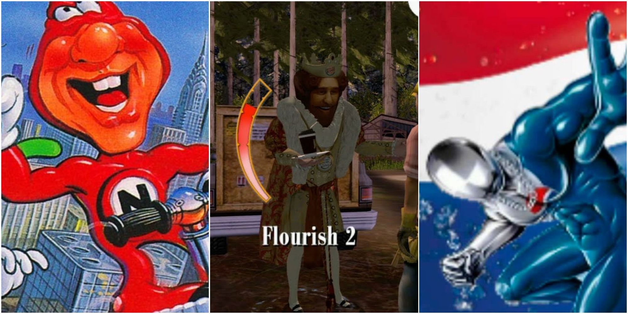Famous Brand Games Featured - Yo! Noid, Sneak King, Pepsiman