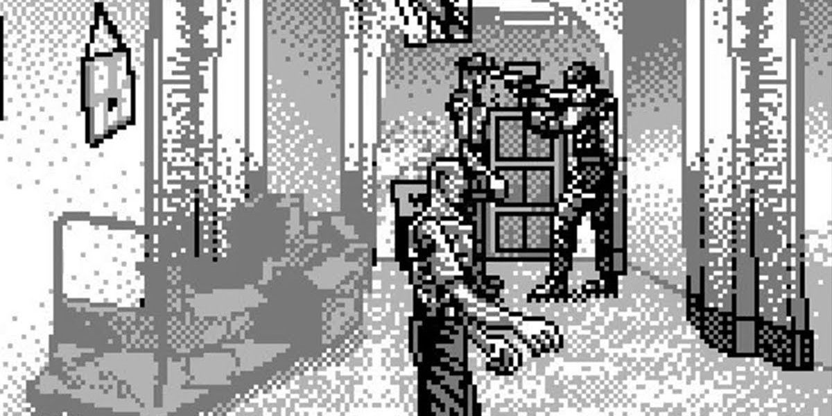 Leon takes on a horde of zombies.