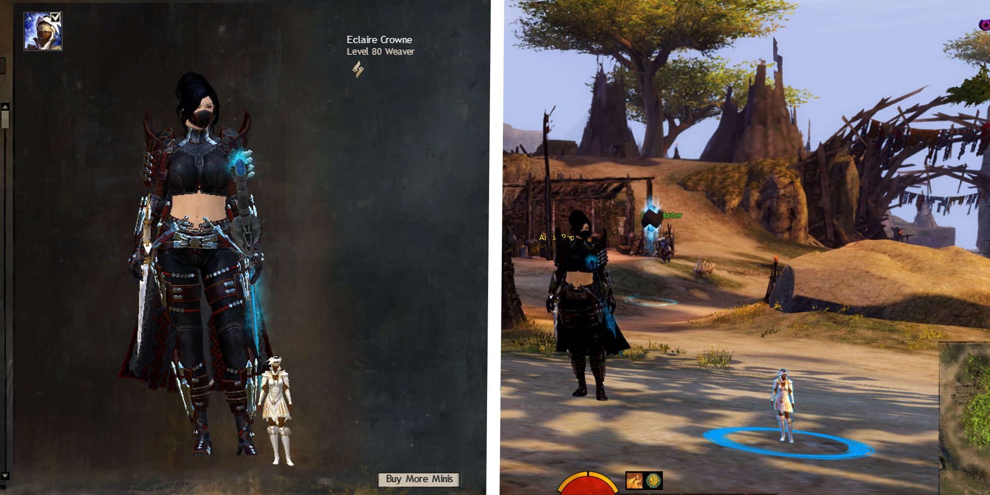 player standing next to mini sunspear kormir