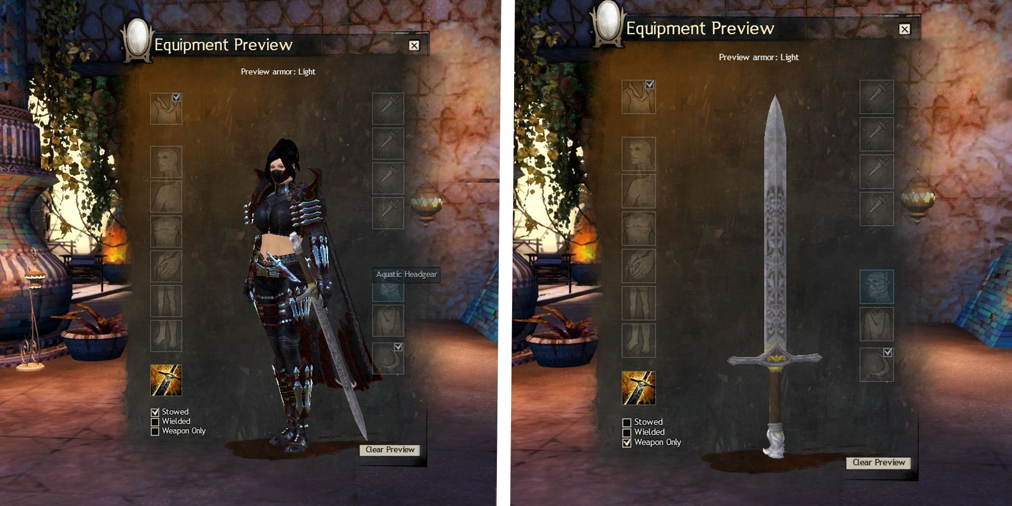 player with gallant sword skin