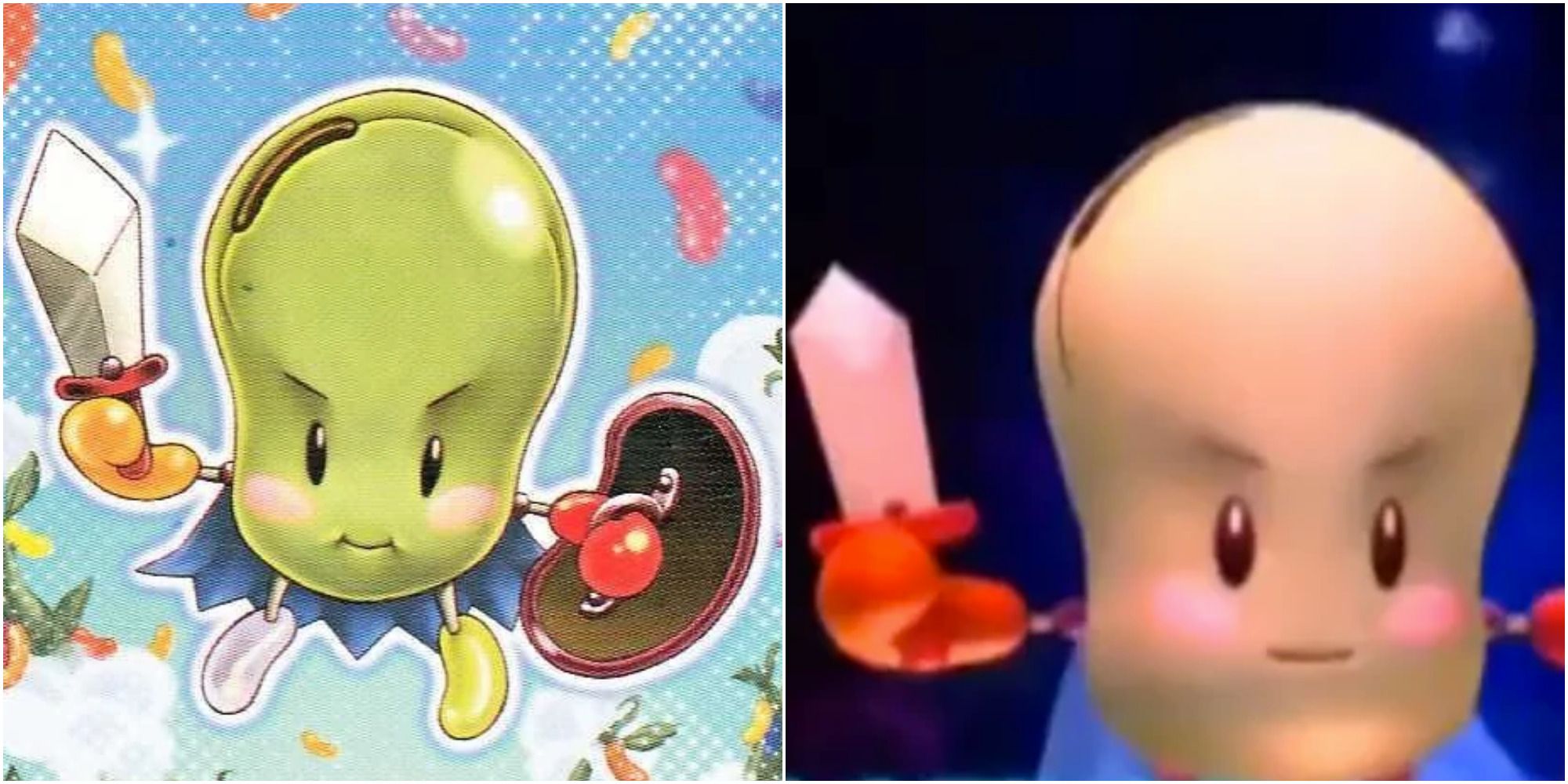 jerry beans man art & video game appearance
